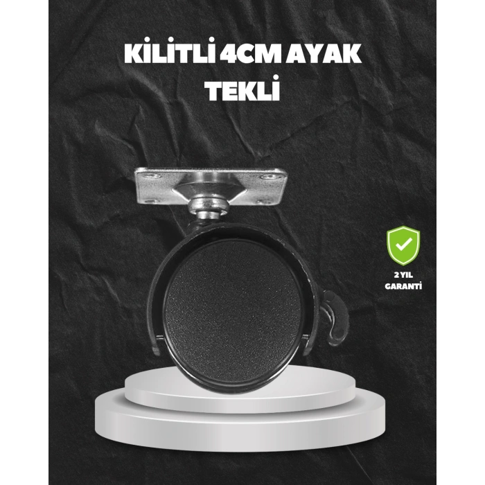 Kilitli 4 Cm Evrensel Tekerlek Ayak Tek Adet