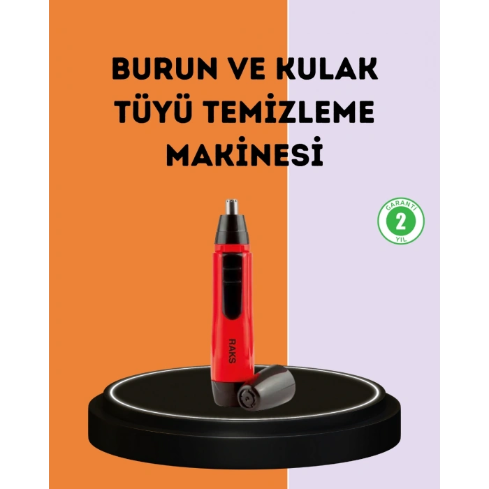 Kulak Burun Tüy Temizleme Makinesi Raks Leo Pilli Kuru Kullanım