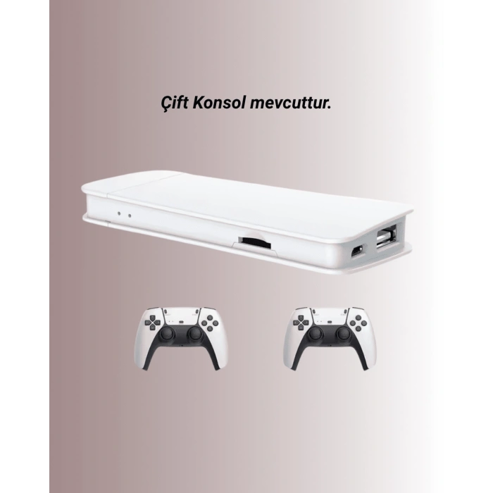 M15 Retro Konsol – 20.000 Oyunlu, Çift Gamepadli, 4k Hdmı