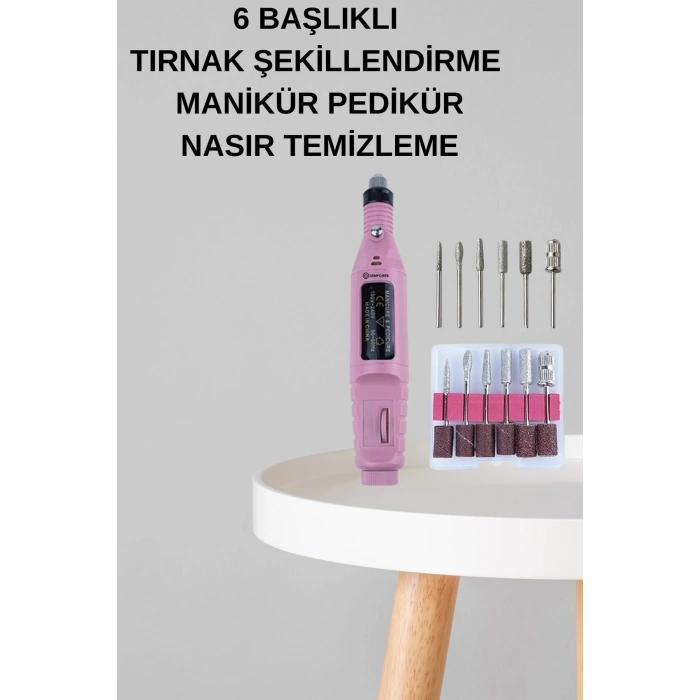 Manikür Pedikür Seti İkili Set El Ve Ayak Bakımı Nasır Temizleme Protez Tırnak Çıkarma