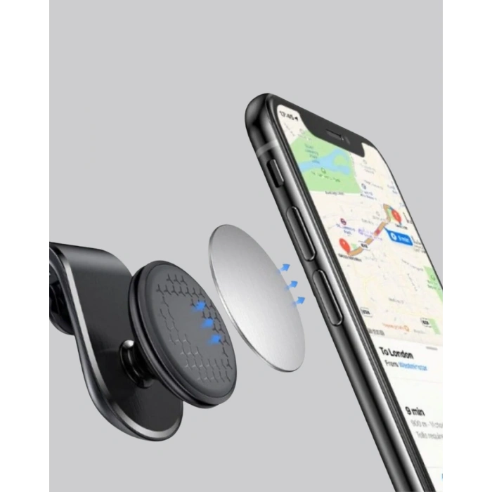 Manyetik Araç Telefon Tutucu – 360° Döner Kalorifer Petekli
