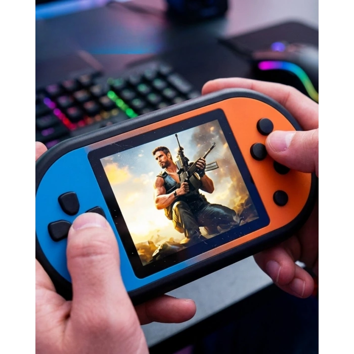 Mario Oyunlu Mini El Konsolu Yüksek Çözünürlüklü Retro Oyun Cihazı