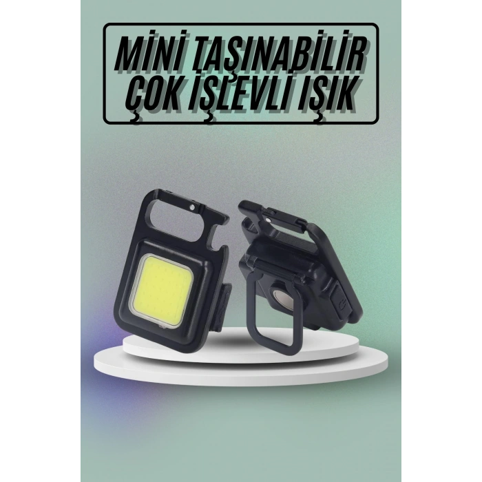 Mıknatıslı Parlak Led Işık 3 Fonksiyonlu Şarj Edilebilir Ledli Mini Taşınabilir