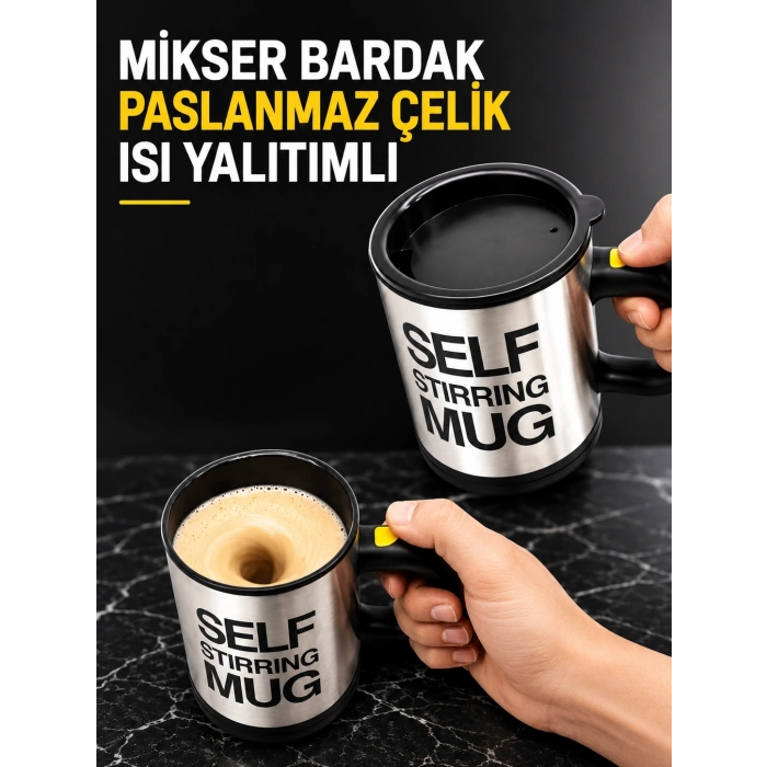Mikser Bardak Paslanmaz Çelik Isı Yalıtımlı
