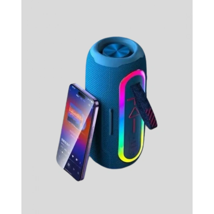 Mini Mavi Bluetooth Hoparlör Şık Görünüm Ve Taşınabilir Güçlü Ses