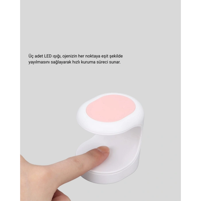 Mini Oje Kurutma Cihazı 16w Led Uv Hızlı Kurutma Taşınabilir Kompakt
