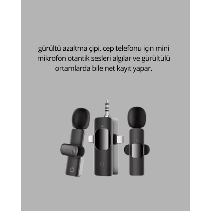 Mobil Uyumlu Mikrofon - Dış Mekân İçin İdeal