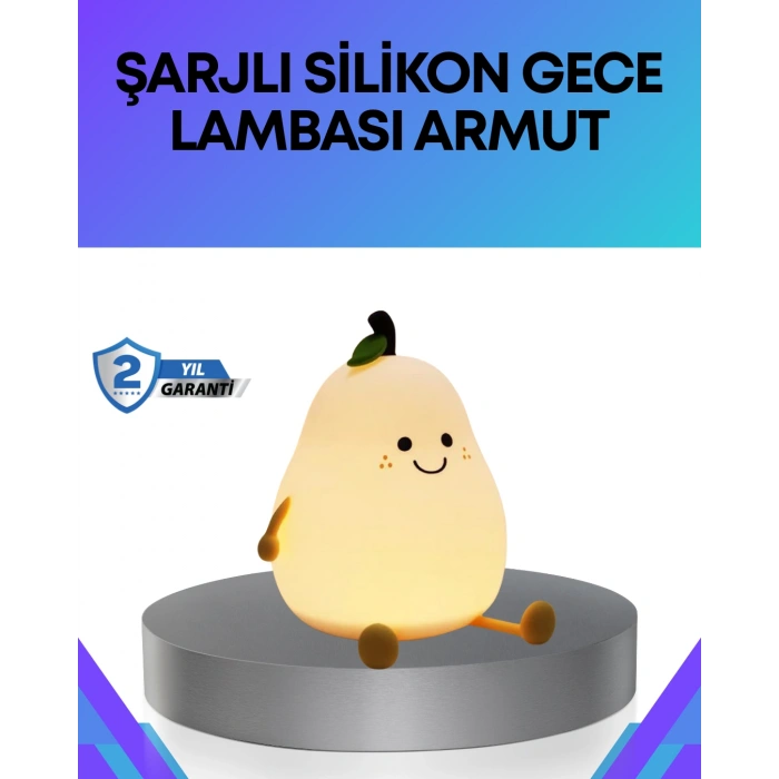 Modern Armut Gece Lambası Kablosuz Şarjlı Led Aydınlatma