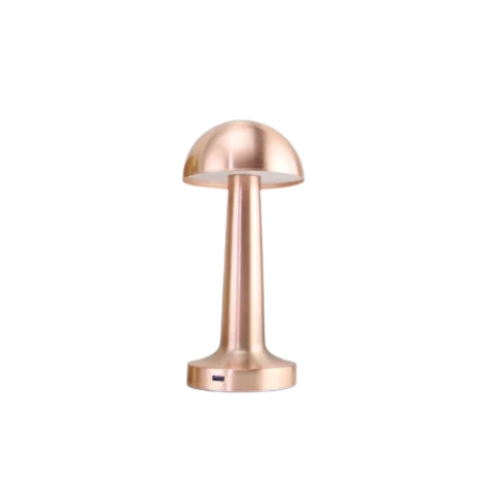 Modern Bronz Mantar Masa Lambası Led Dokunmatik Dekoratif Aydınlatma