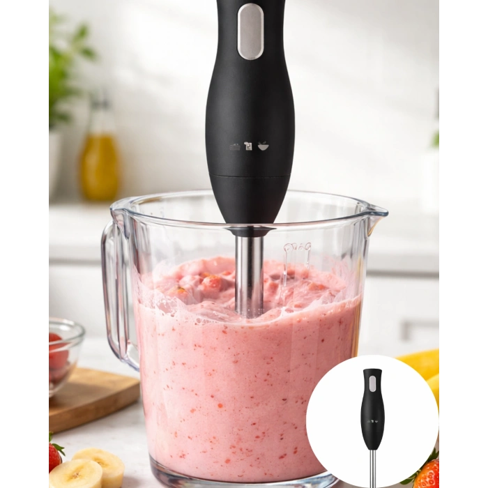 Mutfak El Blenderı Paslanmaz Çelik Uçlu Ergonomik Tasarım