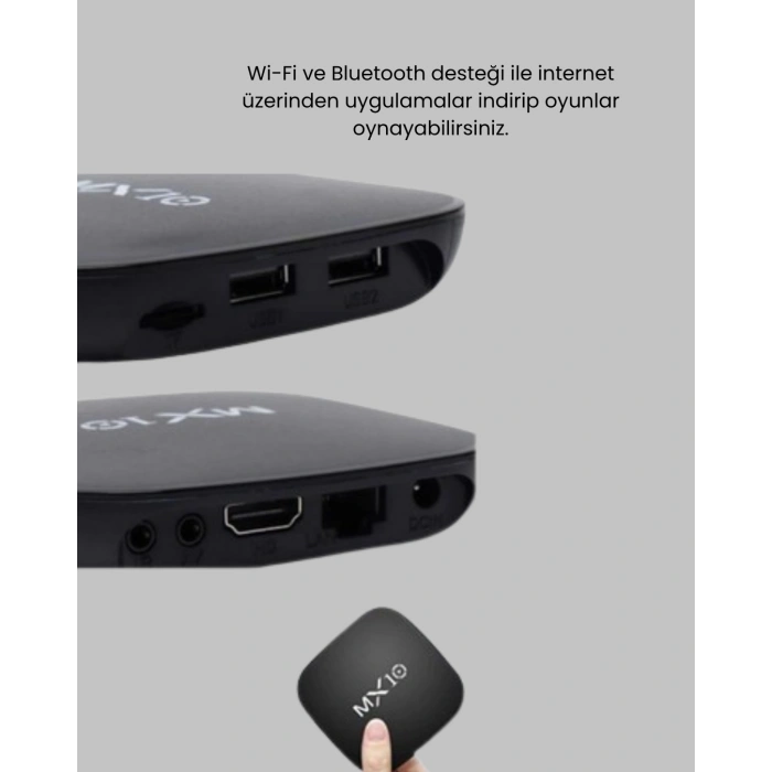 Mx Box S 4k Android Tv Box – Google Asistan, Dolby Ses, 8 Gb Hafıza, Chromecast Desteği