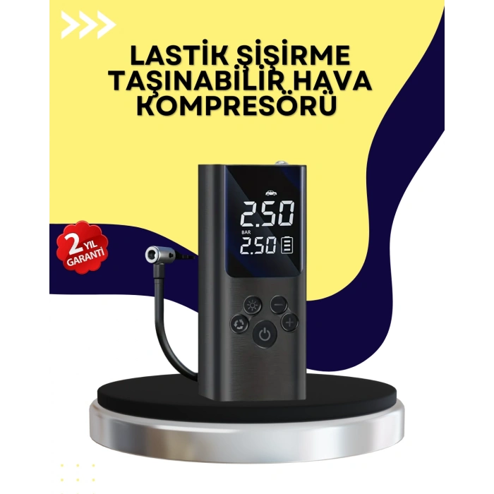 Otomatik Kapanmalı Dijital Lastik Şişirme Pompası