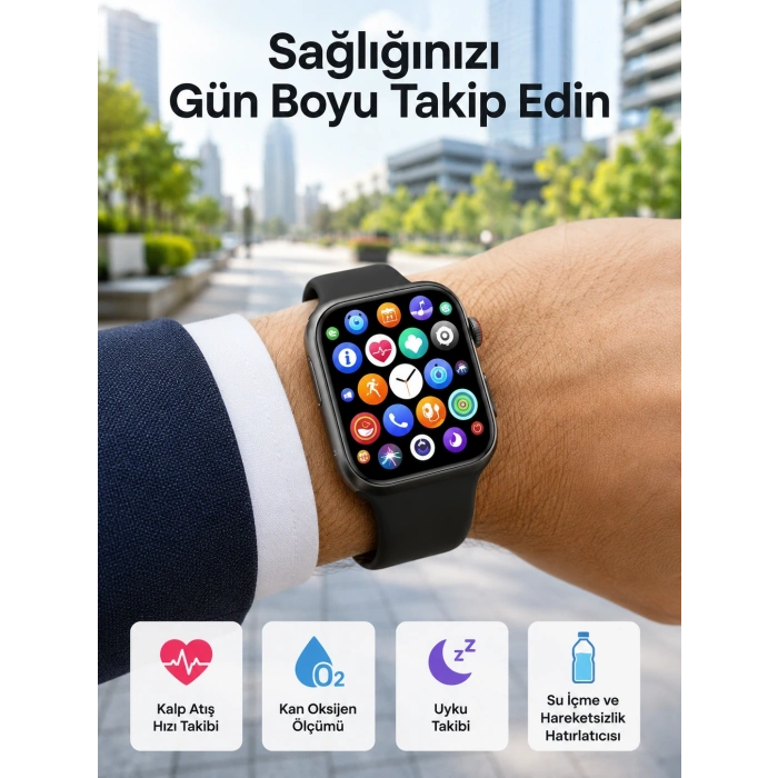 Plastik Kordonlu Kalp Atışı Uyku Takibi Ve Çağrı Cevaplayabilen Akıllı Saat