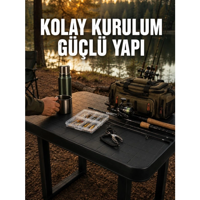 Pratik Katlanabilir Masa Kamp Piknik Bahçe Ve Karavan Kullanımına Uygun