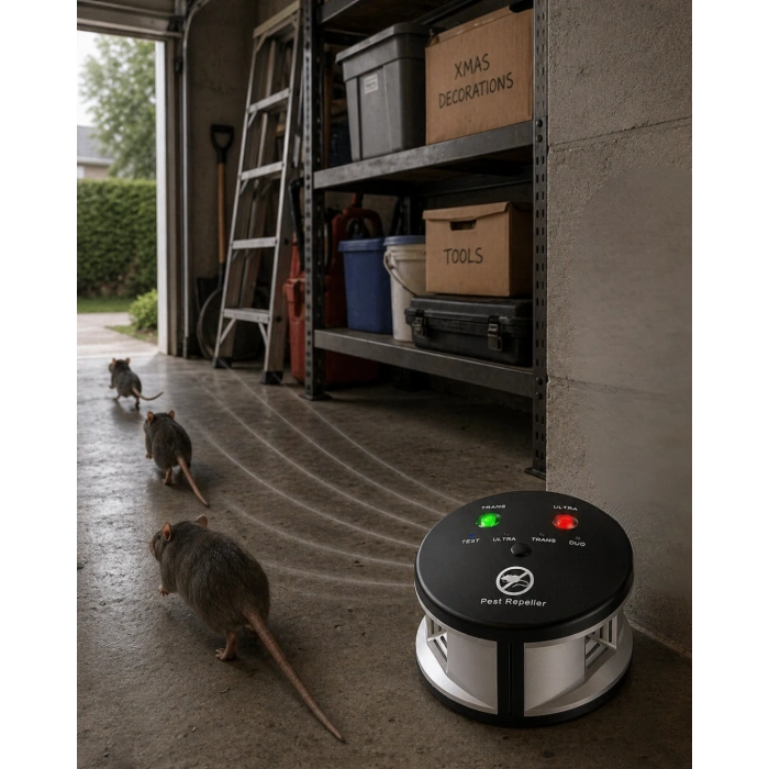 Prizli Fare Kovucu Ultrasonik Kemirgen Engelleyici Ev Ofis Cihazı