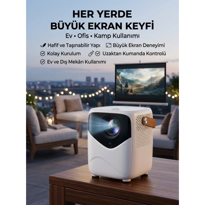 Projeksiyon Cihazı Film Dizi Oyun Wifi Destekli