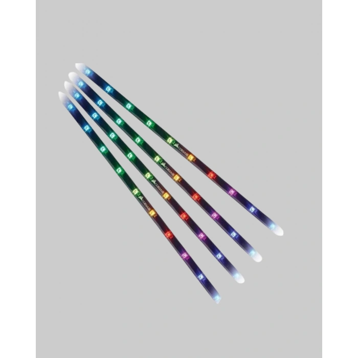 Rgb Led Dış Ve İç Mekan Süsleme Işığı 10 Çubuklu Şerit