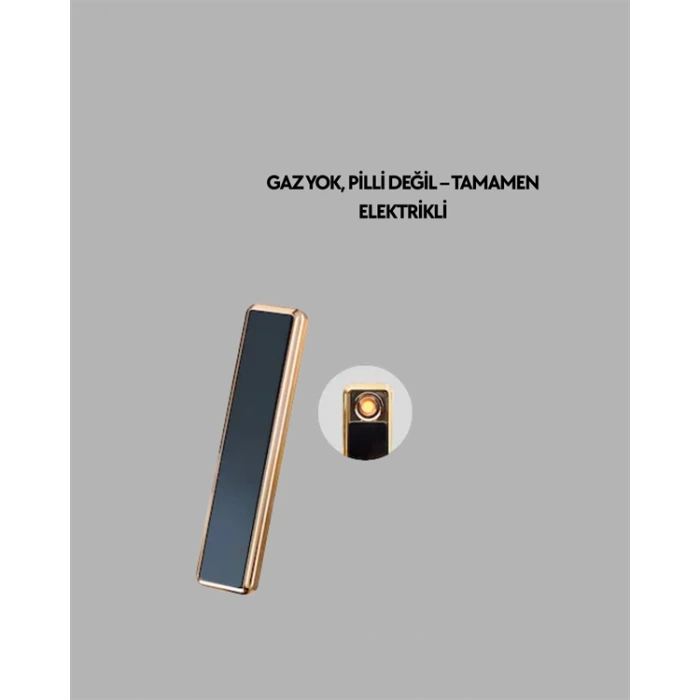Rüzgar Geçirmez Elektronik Çakmak – Modern Tasarım, Metal Gövde