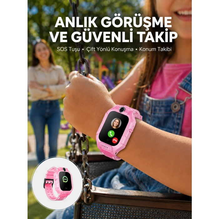 S10 Çocuk Takip Saati Güvenli Alan Uyarısı Ve Sesli Mesaj Yeni Nesil