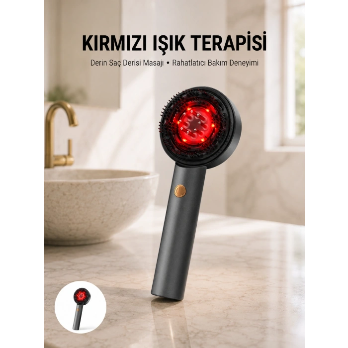 Saç Büyüme Destekleyici Elektrikli Masaj Tarak Yağ Aplikatörlü Yeni Nesil