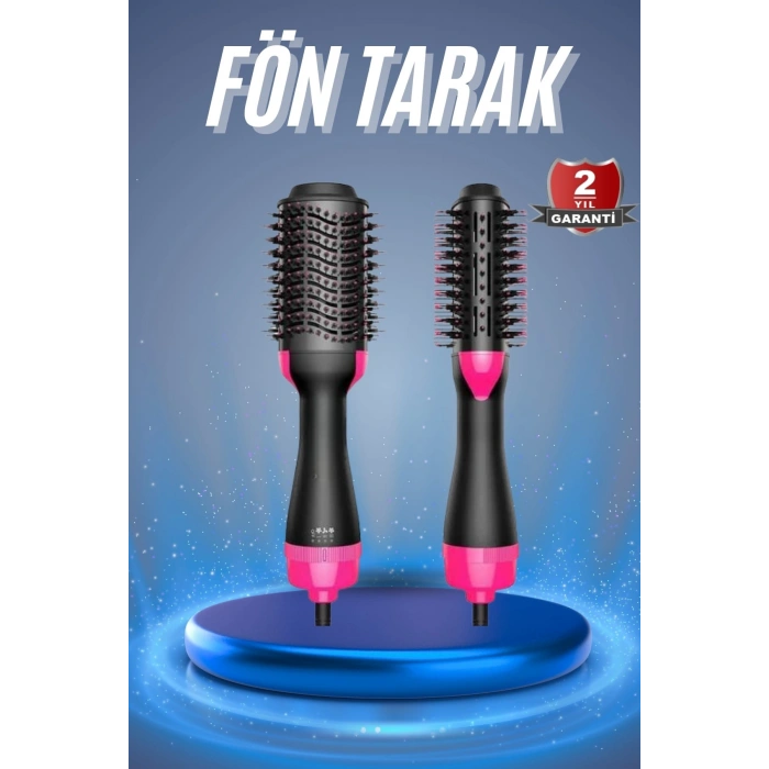 Saç Kurutma Makinesi Saç Düzleştirici Fön Tarak Isı Ayarlı Sıkı Dişli