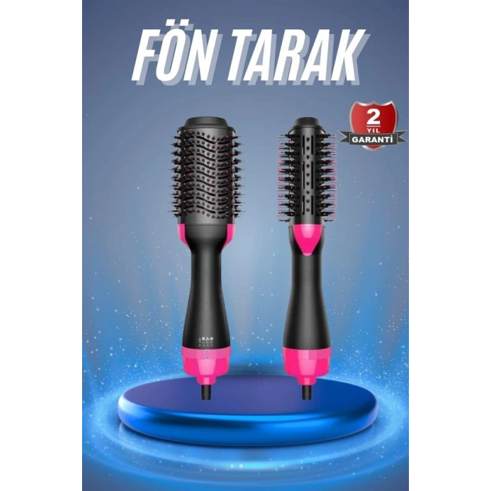 Saç Kurutma Makinesi Saç Düzleştirici Fön Tarak Isı Ayarlı Sıkı Dişli