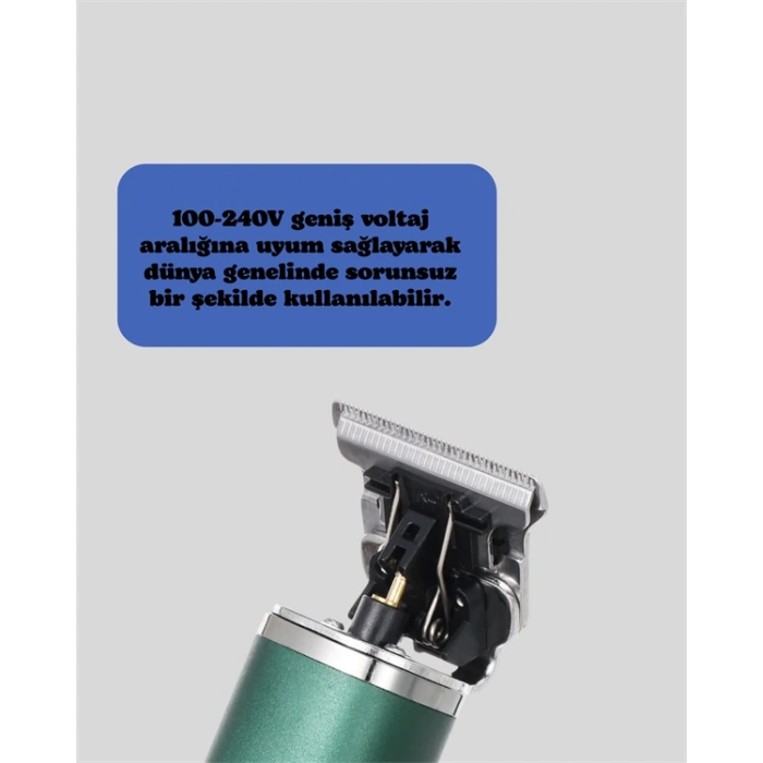 Saç Sakal Ense Paslanmaz Çelik T-bıçak Vücut Tıraş Makinesi