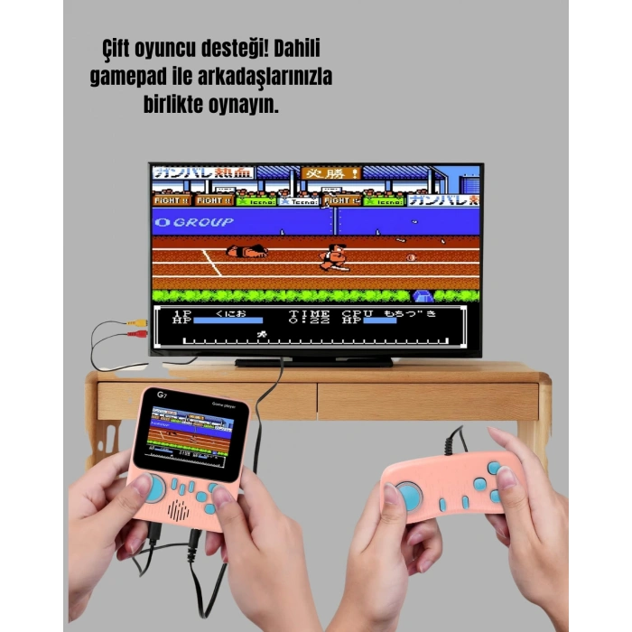 Şarjlı 3.5 İnç Retro Oyun Konsolu