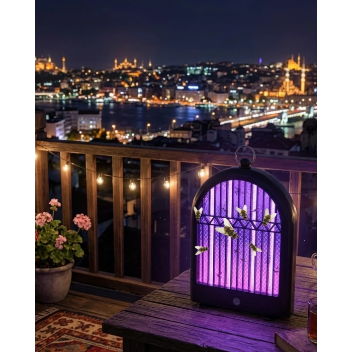 Şarjlı Uv Sivrisinek Öldürücü Lamba Sessiz Ve