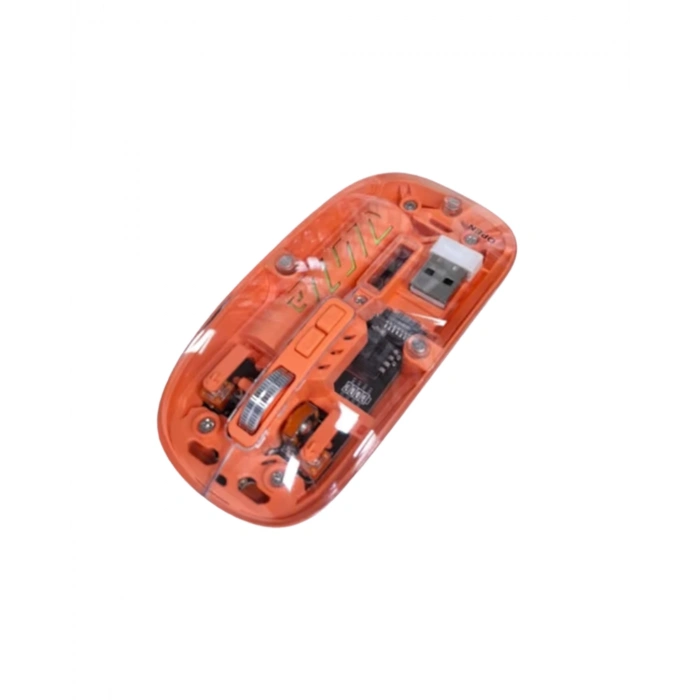 Şeffaf Kablosuz Mouse Bluetooth Bağlantılı Sessiz Tıklama Yeni Nesil