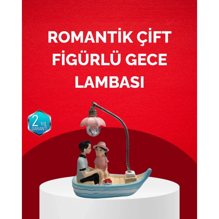 Sevgililer Günü İçin Romantik Çift Figürlü Dekoratif Gece Lambası