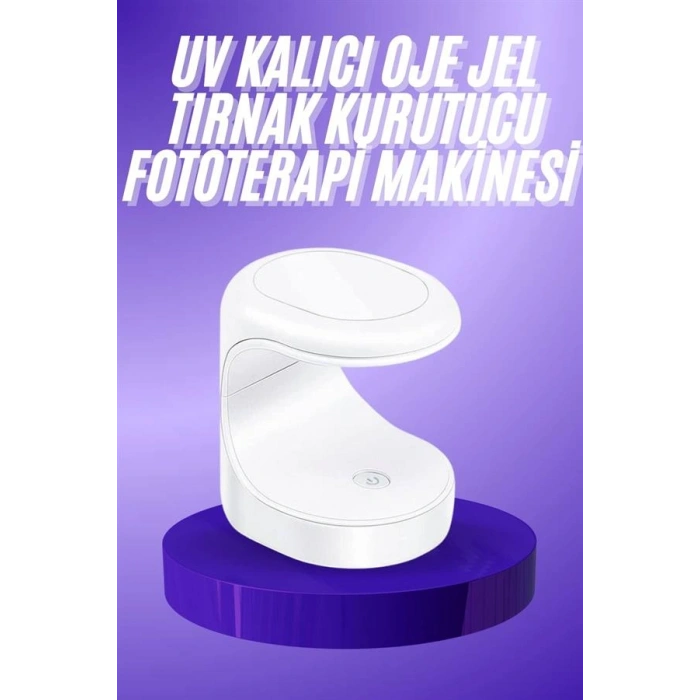 Seyehat Tipi Mini Oje Kurutucu Ultraviole Mor Işık Protez Tırnak Kurutucu