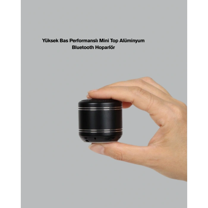 Silindir Tasarım Mini Bluetooth Hoparlör 10m Çekim Güçlü Bas Ve Mikrofonlu