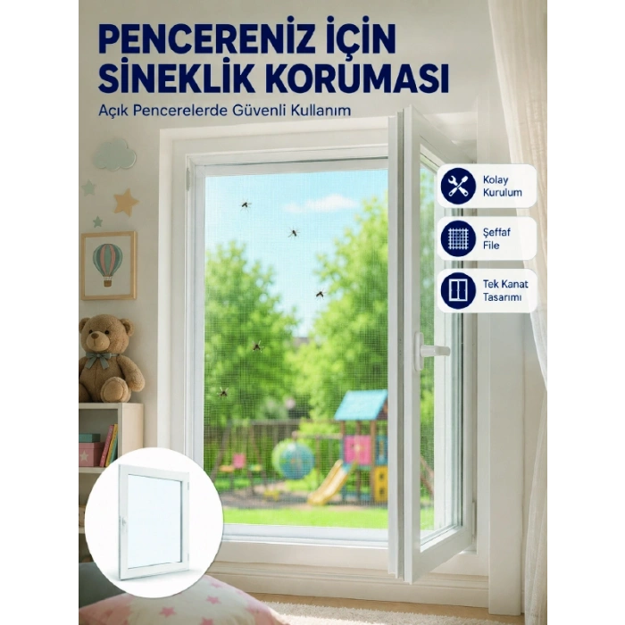 Sinek Ve Uçan Böceklere Karşı Koruyucu Pencere Sineklik Filesi