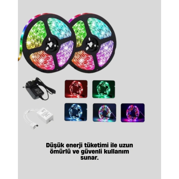 Smart Şerit Led Kumandalı Usb Enerjili Suya Dayanıklı Dekoratif Aydınlatma