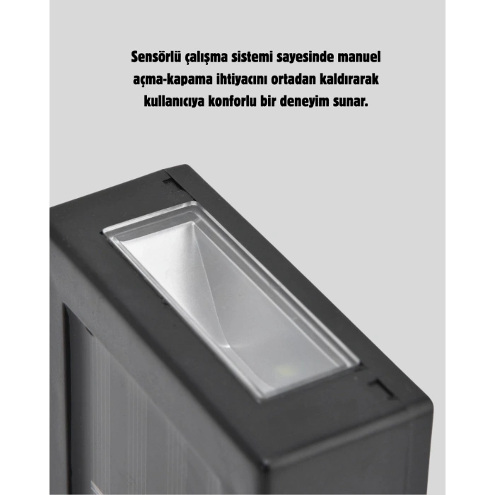 Solar Güçlü 6 Led Dış Mekan Lambası – Otomatik Aç/kapa Işık Sensörlü Aydınlatma