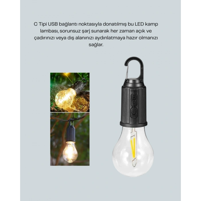 Su Geçirmez Dış Mekan Led Çadır Işığı