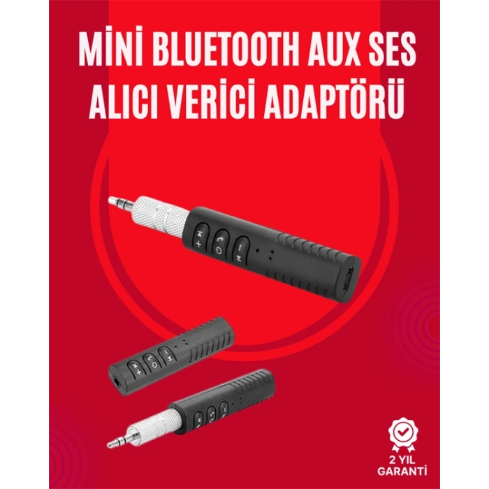 Taşınabilir Bluetooth Ses Alıcısı | 30 Dk Şarj, 4 Saat Kullanım, Geri Klipsli