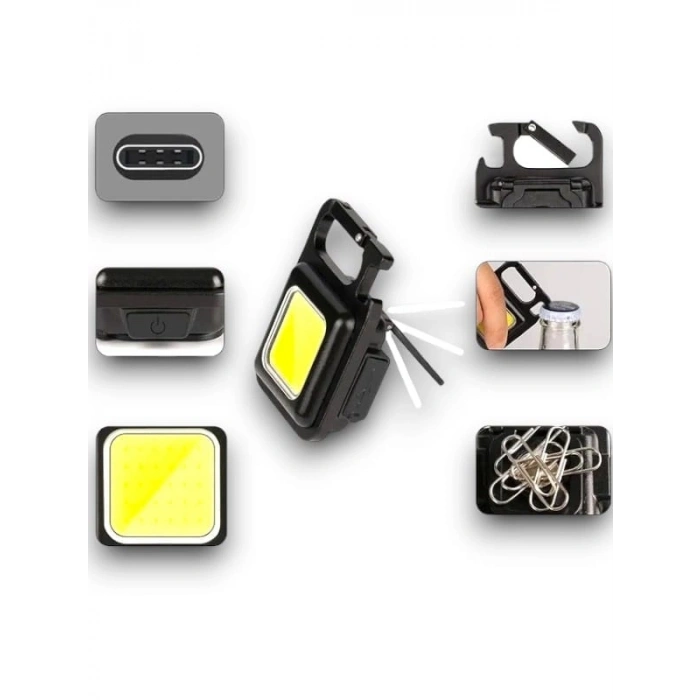 Taşınabilir Işık 3 Işık Modlu Usb Şarj Özeeliğine Sahip