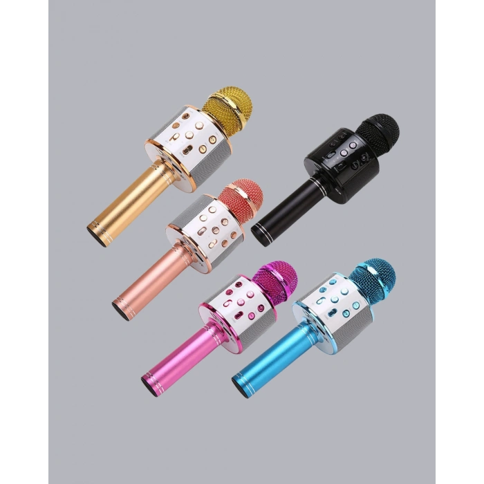 Taşınabilir Karaoke Mikrofon – Bluetooth, Usb Ve Aux Girişli