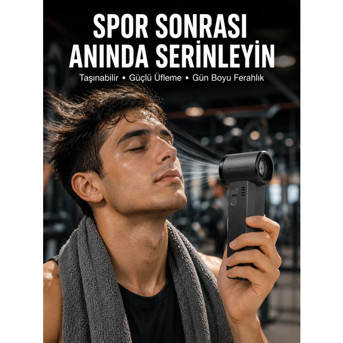 Taşınabilir Şarjlı Güçlü Hava Üfleme Aleti Çok Yönlü Kullanım Yeni Nesil