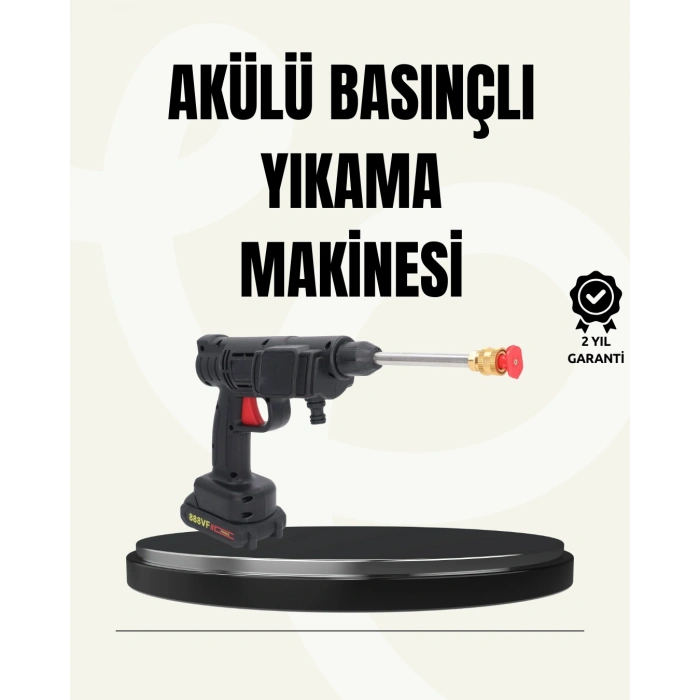 Tek Bataryalı 48v Şarjlı Basınçlı Yıkama Makinesi