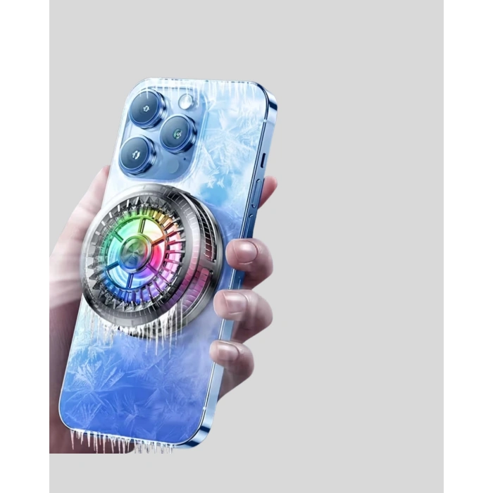 Telefon Soğutucu Fan Rgb Işık Mobil Gaming İçin Süper Soğutma