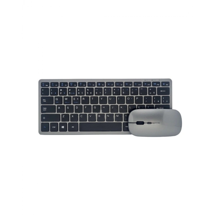 Telefon Tablet Ve Bilgisayar Uyumlu Kablosuz Klavye Mouse Kombini