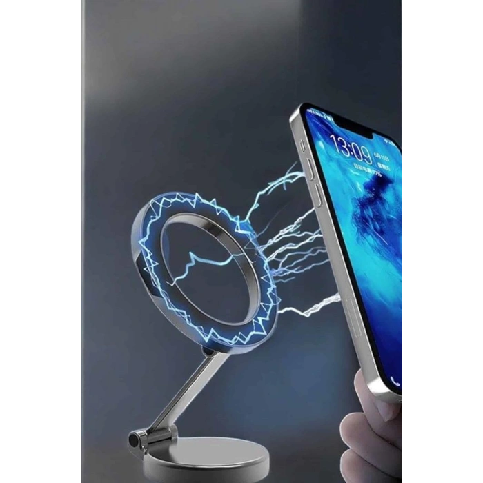 Telefon Tutucu Tüm Arabalara Uyumlu Araç İçi Katlanabilir Manyetik Tasarım