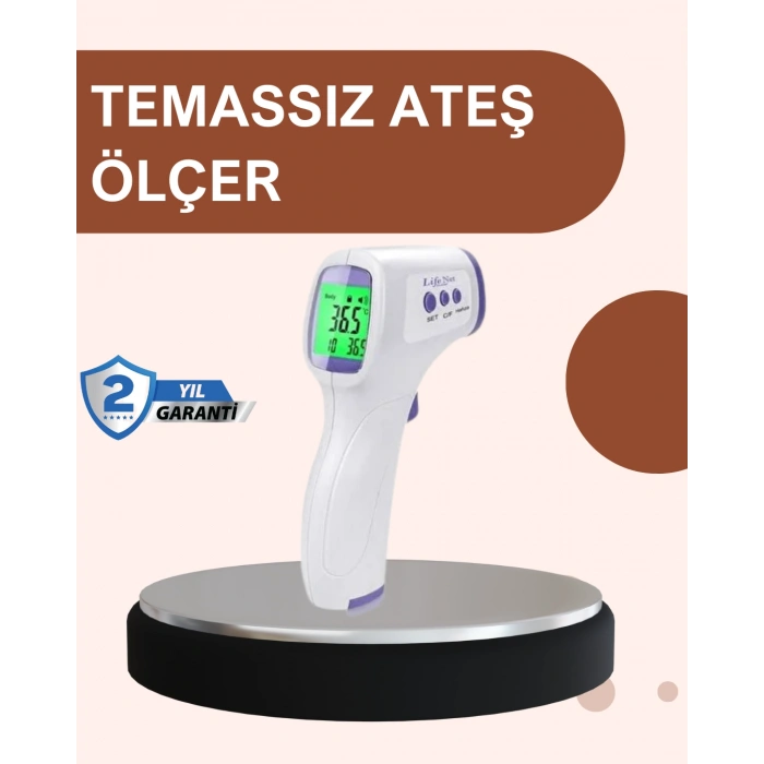 Temassız Dijital Ateş Ölçer Büyük Ekranlı Hızlı Okuma