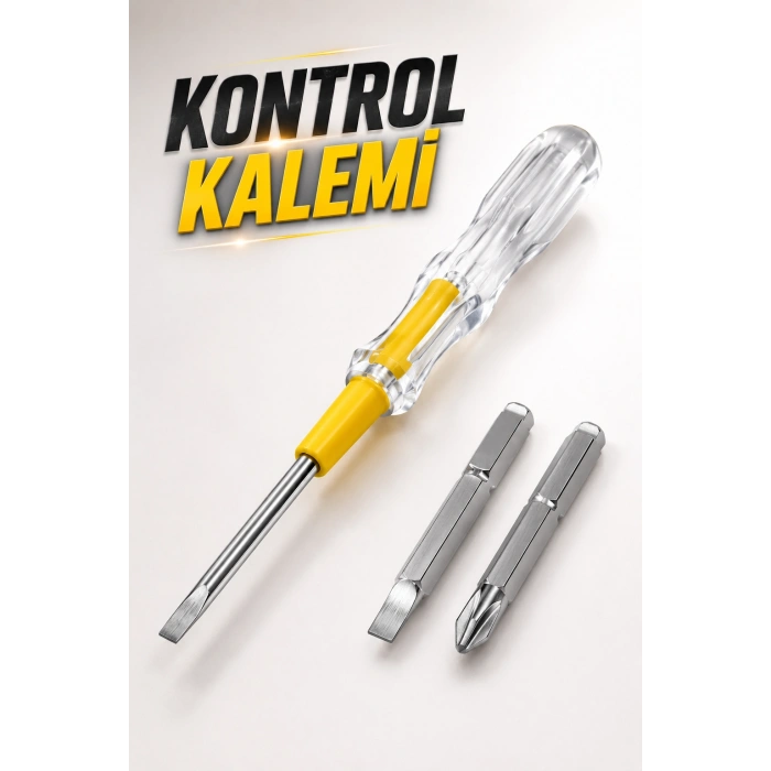 Test Cihazı Kontrol Kalemi Çift Başlıklı Şeffaf Elektrik Testi