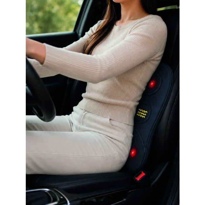 Titreşimli Isıtmalı Sırt Ve Bel Masaj Minderi Ergonomik Tasarım