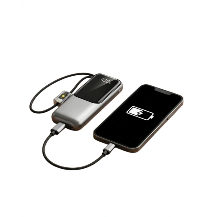 Type C Ve Lightning Destekli Yüksek Kapasiteli Powerbank 13000 Mah