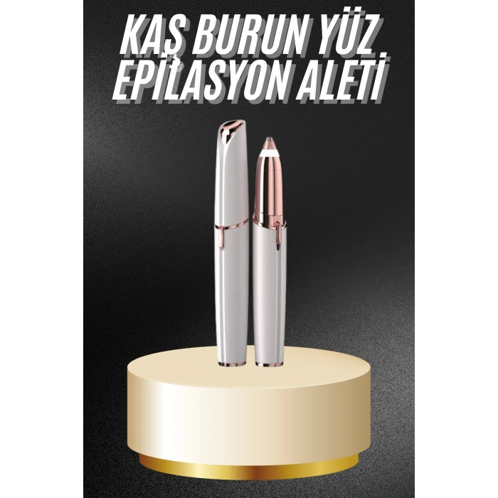 Unısex Şarjlı Kaş Bıyık Alma Epilatörü Hassas Ciltlere Özel Acısız